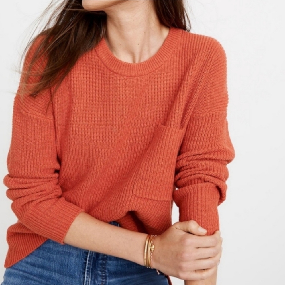 MADEWELL WAFFLE KNIT SWEATER S